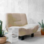 Bedside Table Furniture Decor Coffee End Small Desk Square Space Pvc Wood Plastic Board for Bedroom Tables