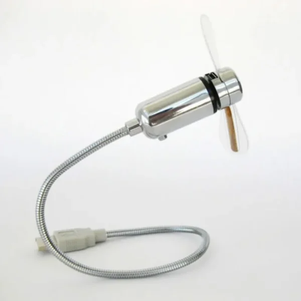Hand Mini USB Fan Portable Gadgets Flexible Gooseneck LED Clock Cool For Laptop PC Notebook Real Time Display Durable Adjustable