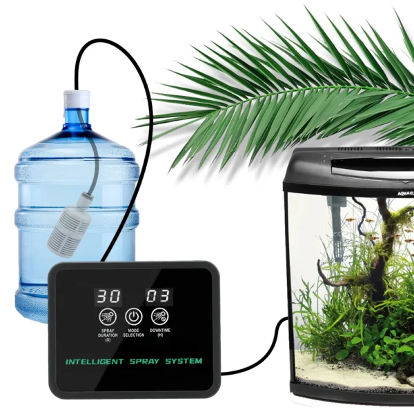 Intelligent Automatic Reptile Fogger Touch Screen Sprinkler Control Electronic Humidifier Timer Mist Rainforest Spray System Set