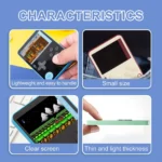 K10 Thin Handheld Game Console 2.4 Inch Screen Portable Magnetic Phone Case Children Retro Classic Game Toy Kids Christmas Gift