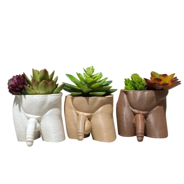 Man Body Art Flower Vase Nordic White Human Trousers Pot Creative Figureins Home Garden Terrace Crafts Flowerpot Ornament Decor