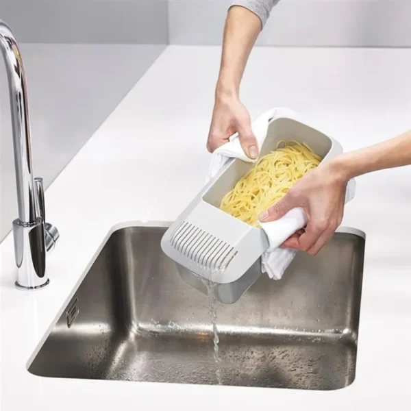 Microwave Noodles Pasta Cooker with Strainer Eco-Friendly Plastic Spaghetti Vegetable Steamer Kitchen Accessories Noodles Maker