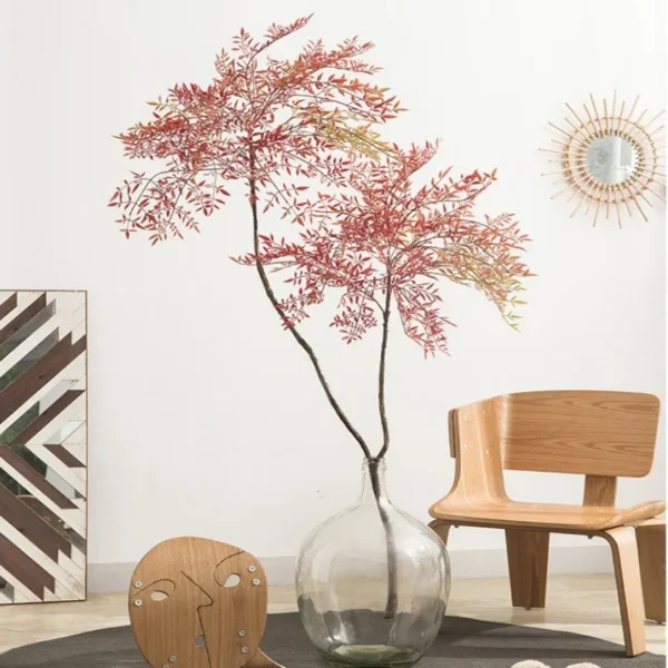 New Artificial Southern India Large Bamboo Leaf Tropical Rainforest Green Tree Garden Outdoor Living Room Bonsai Home Decoration