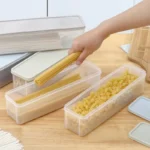 Noodle Storage Box Useful Things for Kitchen Accessory Long Noodles Crisper Box Airtight Containers for Food Item Boxes Home