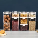 Sealed plastic food storage box cereal candy Dried jars with lid fridge storageTank containers household items kitchen organizer