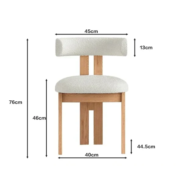 Vintage Designer Chairs High-end Solid Wood Home Dining Room Furniture Light Luxury Living Room Leisure Stools with Backrest